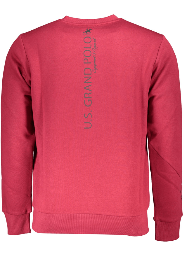 7390U.S. GRAND POLO FELPA SENZA ZIP UOMO ROSSO