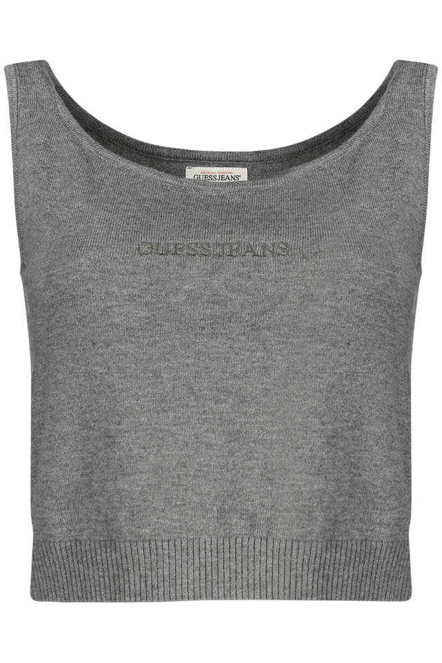 10658GUESS JEANS TOP DONNA GRIGIO