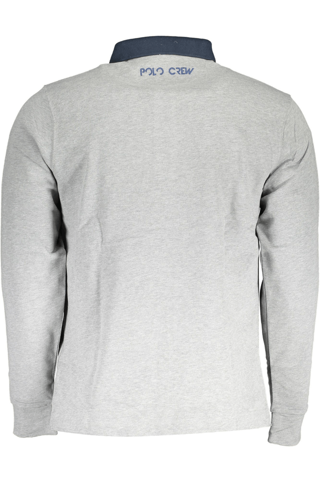 2655LA MARTINA POLO MANICHE LUNGHE UOMO GRIGIO