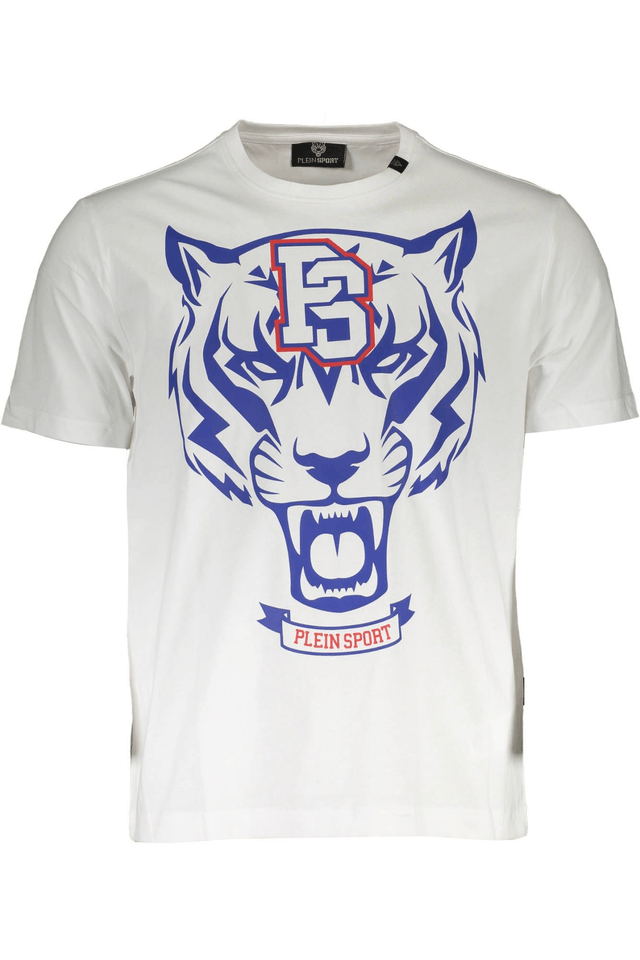1330PLEIN SPORT T-SHIRT MANICHE CORTE UOMO BIANCO