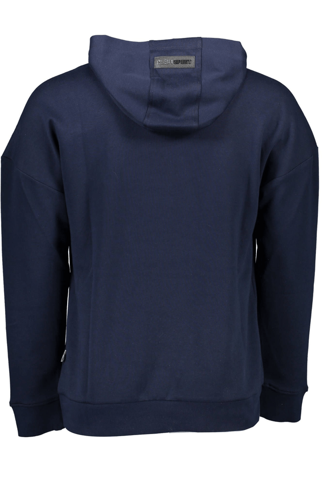 1294PLEIN SPORT FELPA SENZA ZIP UOMO BLU
