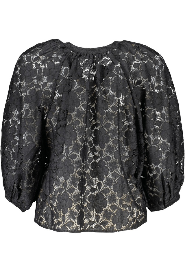 8207DESIGUAL CAMICIA MANICHE LUNGHE DONNA NERO