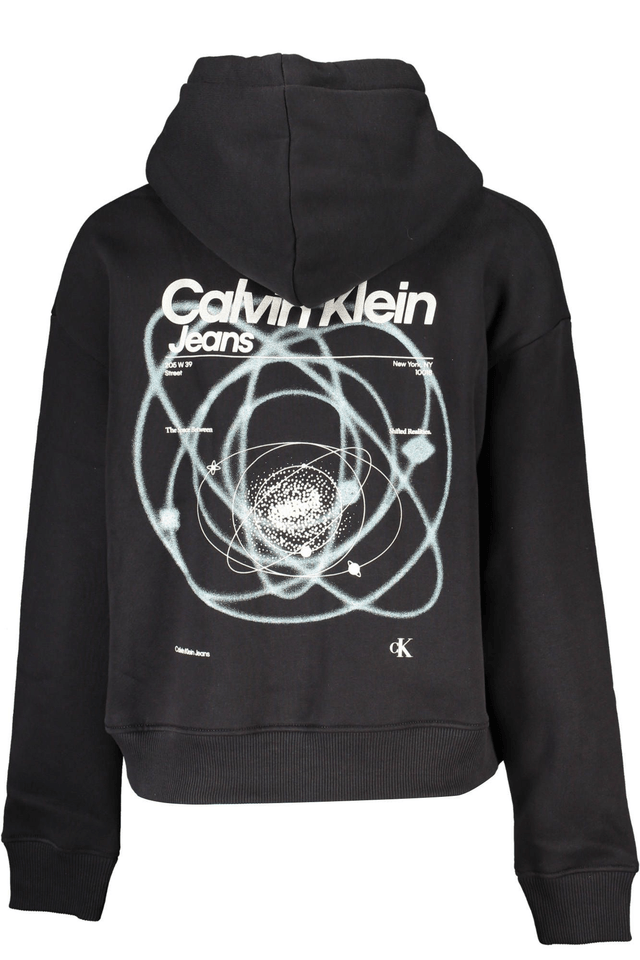 6495CALVIN KLEIN FELPA CON ZIP DONNA NERO