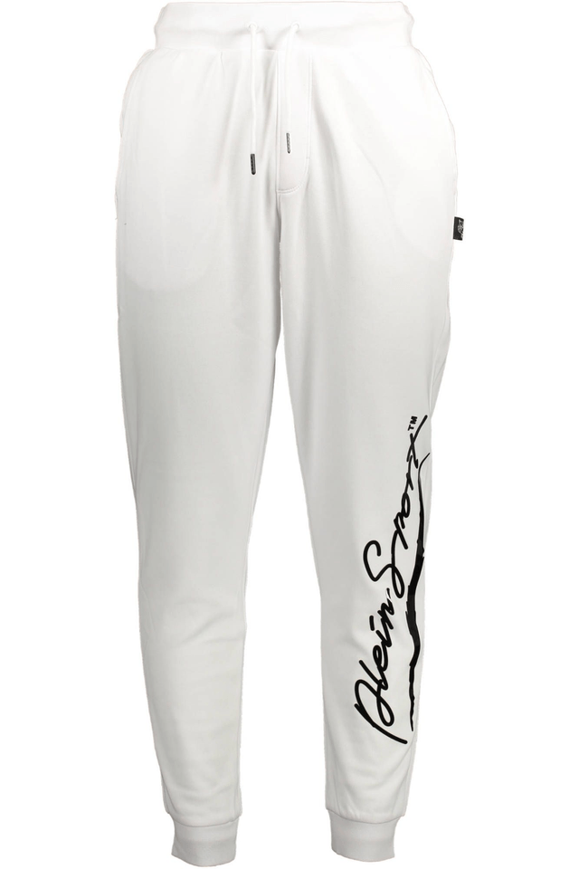 1476PLEIN SPORT PANTALONE UOMO BIANCO