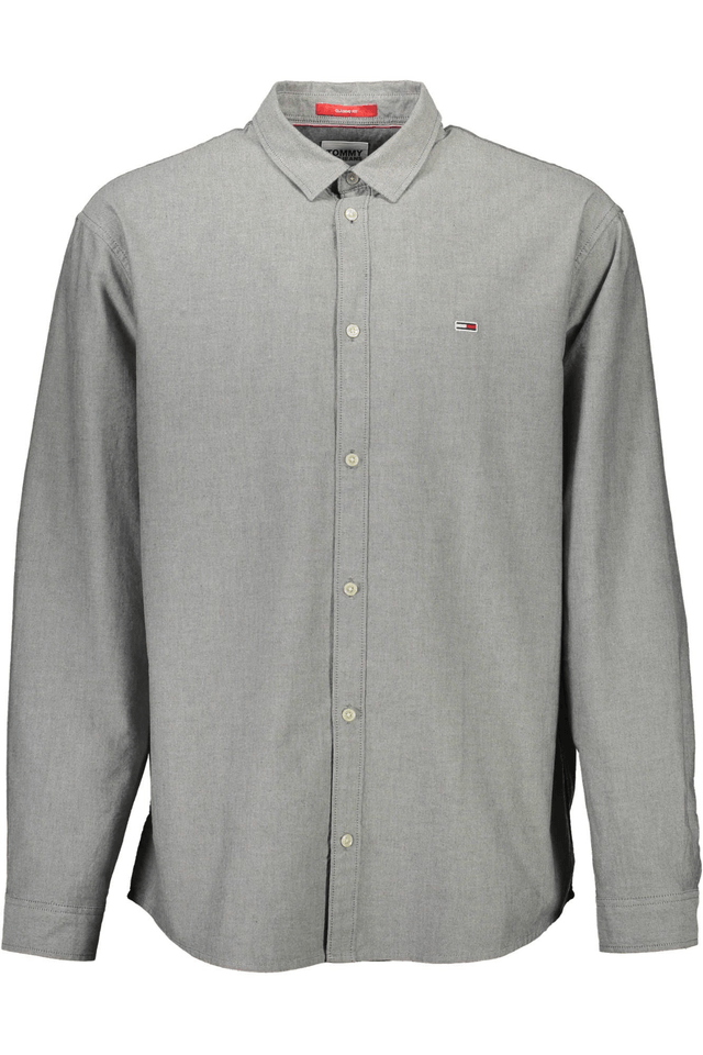 2777TOMMY HILFIGER CAMICIA MANICHE LUNGHE UOMO GRIGIO