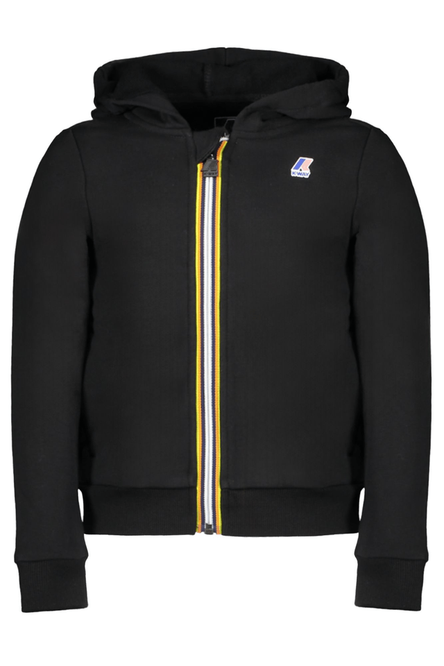 9101K-WAY FELPA CON ZIP BAMBINO NERO