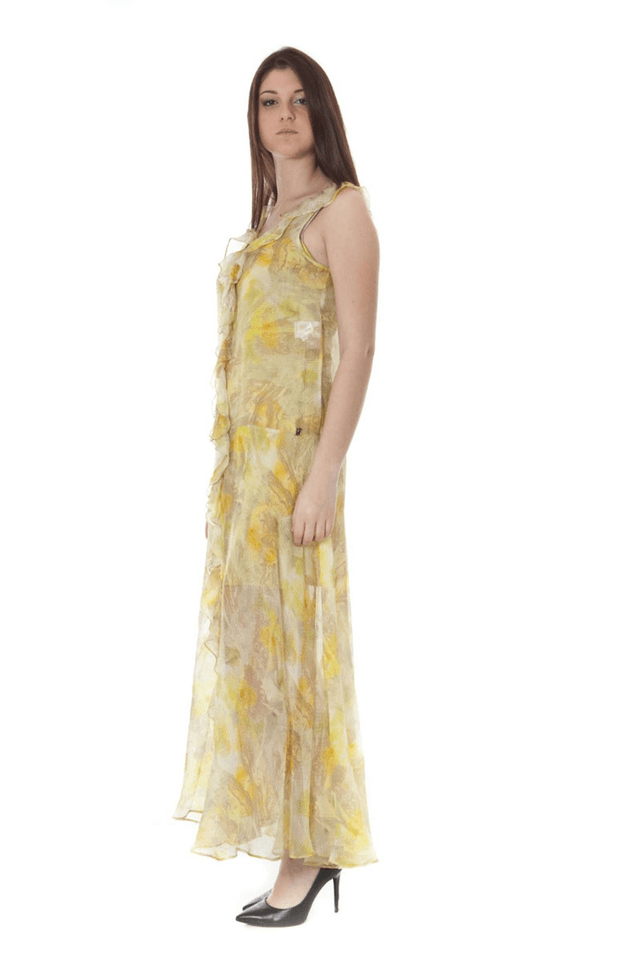 347JOHN GALLIANO ABITO LUNGO DONNA GIALLO