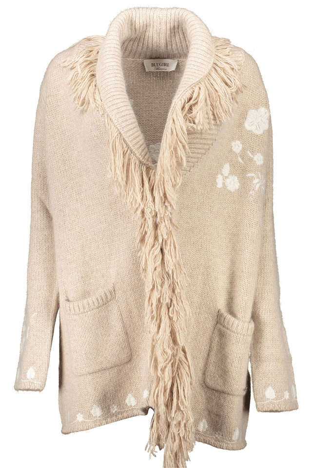 1086BLUGIRL CARDIGAN DONNA BEIGE