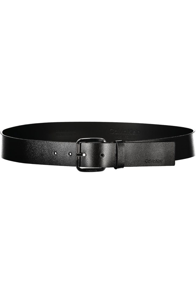 6337CALVIN KLEIN CINTURA IN PELLE UOMO NERO