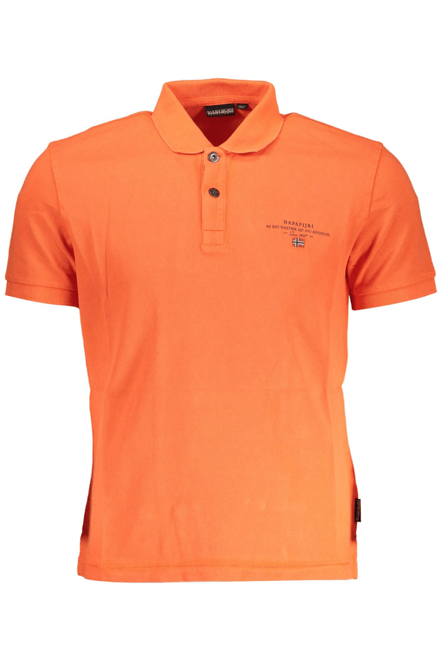 3435NAPAPIJRI POLO MANICHE CORTE UOMO ROSSO