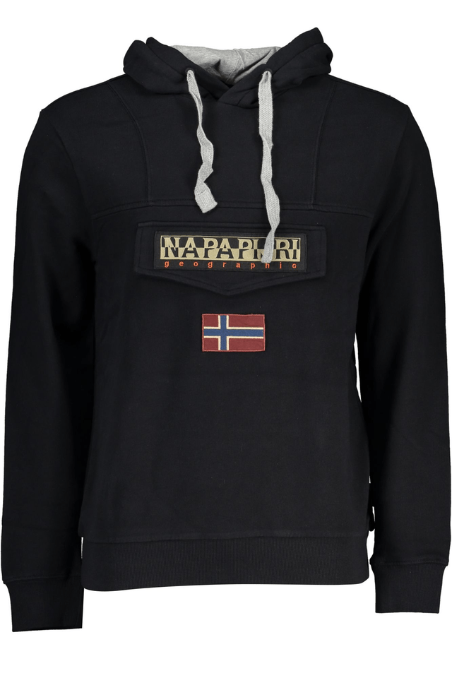 7688NAPAPIJRI FELPA SENZA ZIP UOMO NERO