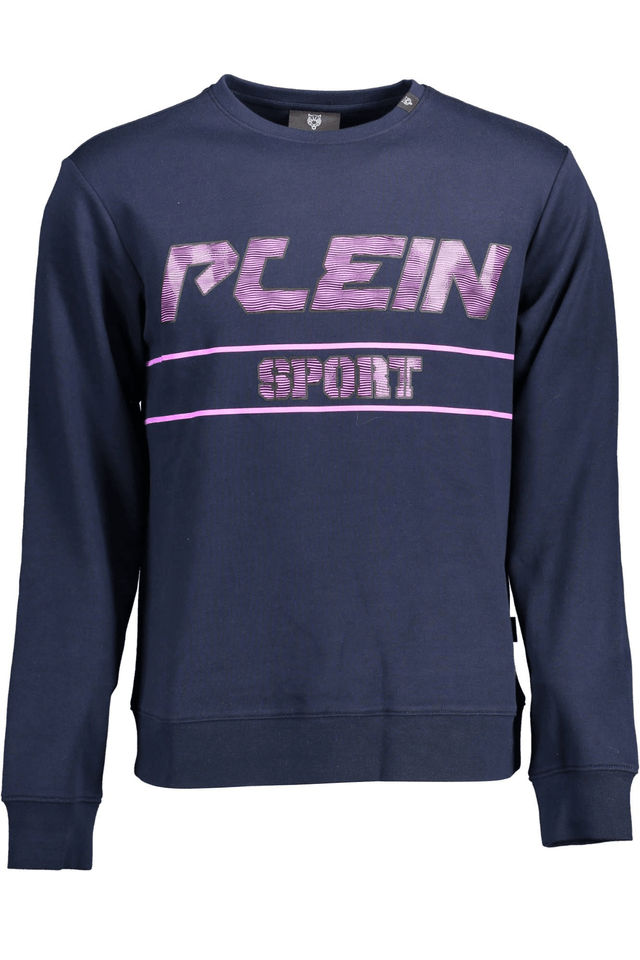 1471PLEIN SPORT FELPA SENZA ZIP UOMO BLU