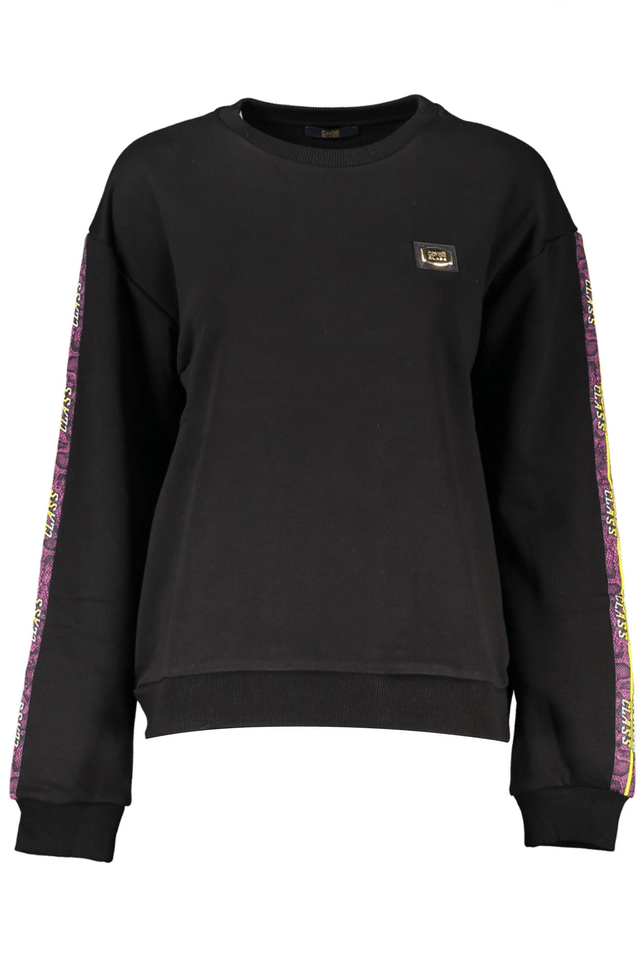 4070CAVALLI CLASS FELPA SENZA ZIP DONNA NERO