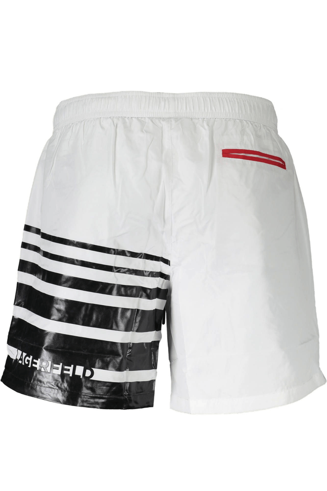 232KARL LAGERFELD BEACHWEAR COSTUME PARTE SOTTO UOMO BIANCO
