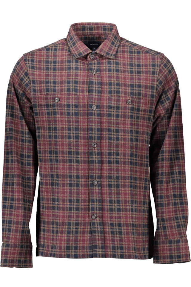 1115GANT CAMICIA MANICHE LUNGHE UOMO MARRONE