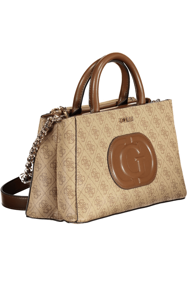 9913GUESS JEANS BORSA DONNA BEIGE