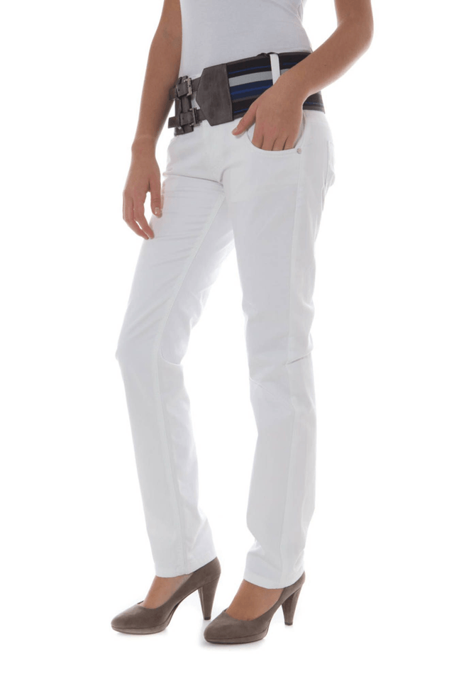 853PHARD PANTALONE DONNA BIANCO