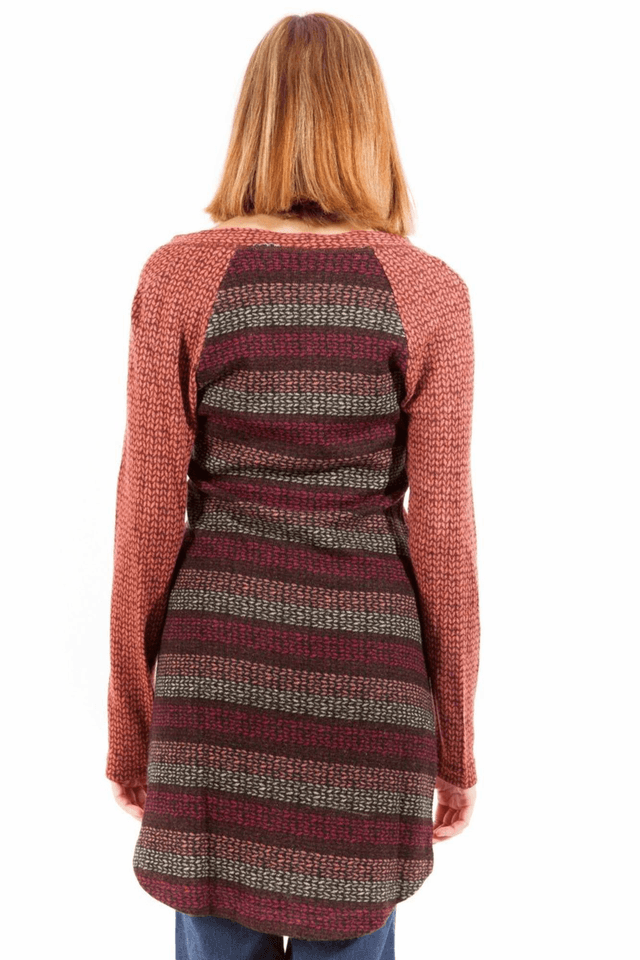 162LAVAND. CARDIGAN DONNA ROSSO