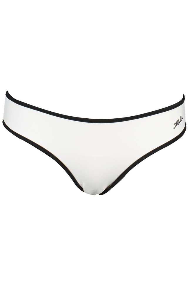 3836KARL LAGERFELD BEACHWEAR COSTUME PARTE SOTTO DONNA BIANCO