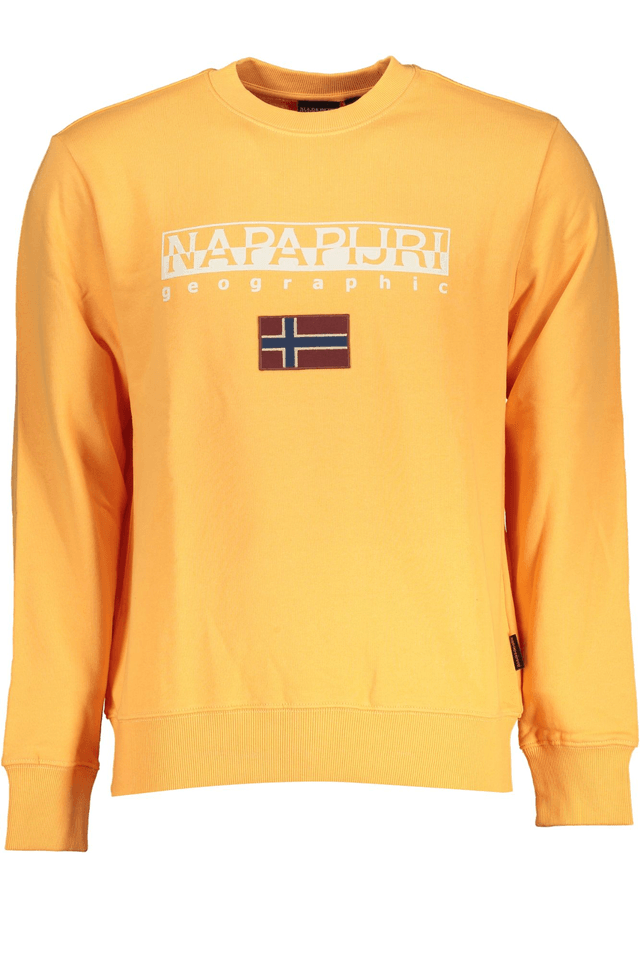 7717NAPAPIJRI FELPA SENZA ZIP UOMO ARANCIO