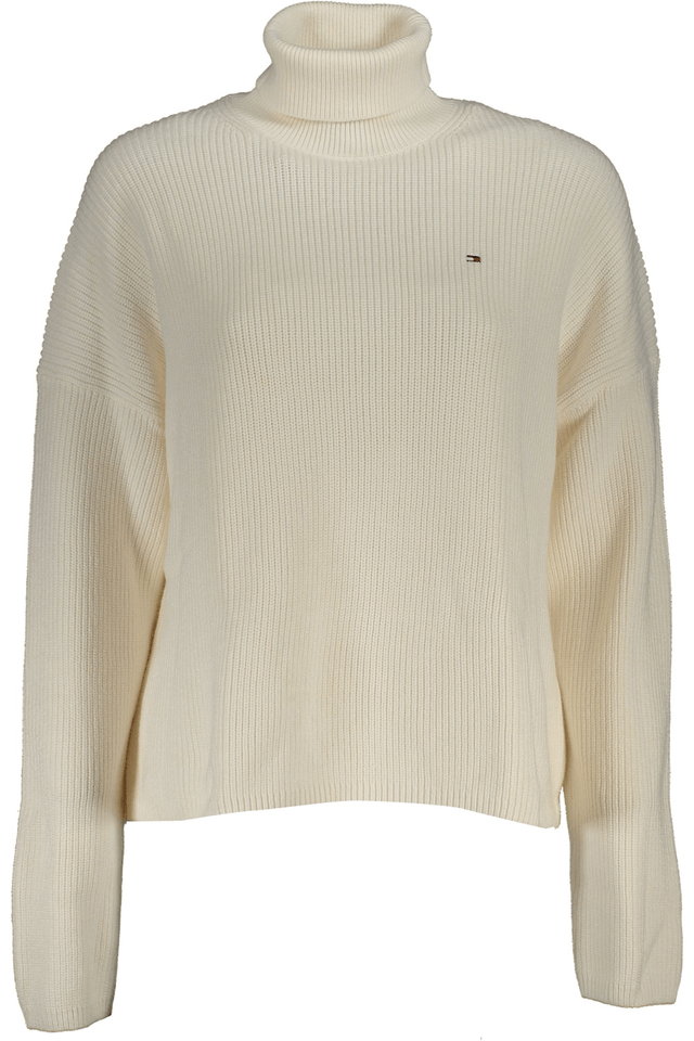 5871TOMMY HILFIGER MAGLIA DONNA BIANCO