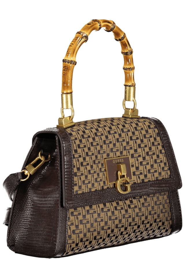 6489GUESS JEANS BORSA DONNA MARRONE
