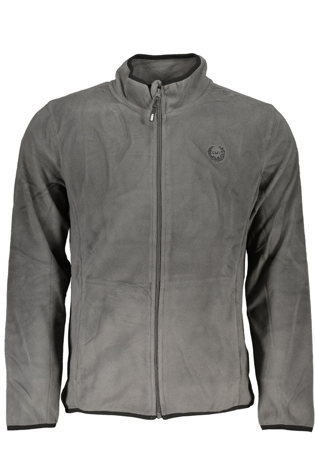 6208GIAN MARCO VENTURI FELPA CON ZIP UOMO GRIGIO
