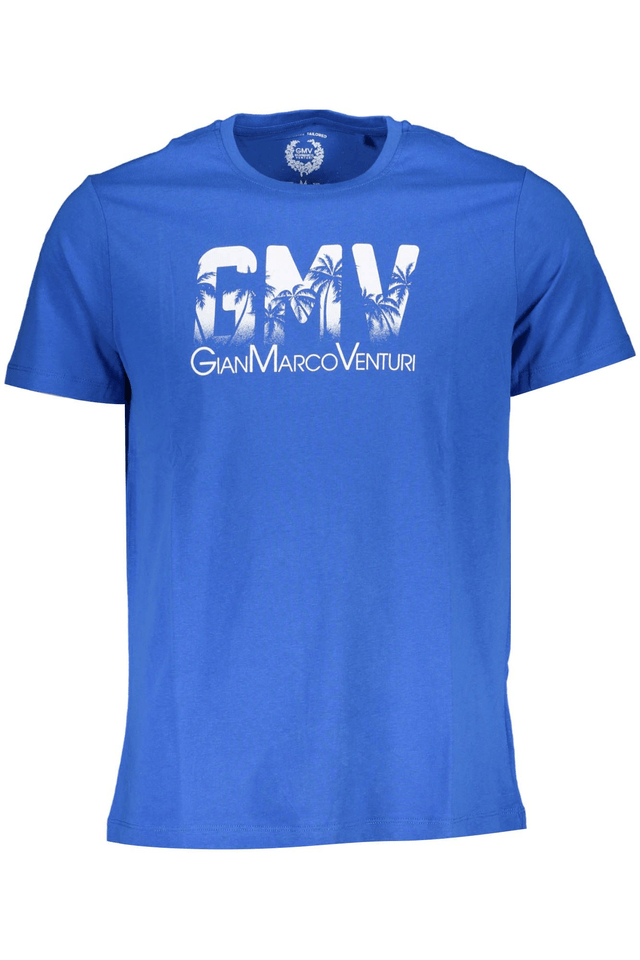 4041GIAN MARCO VENTURI T-SHIRT MANICHE CORTE UOMO BLU