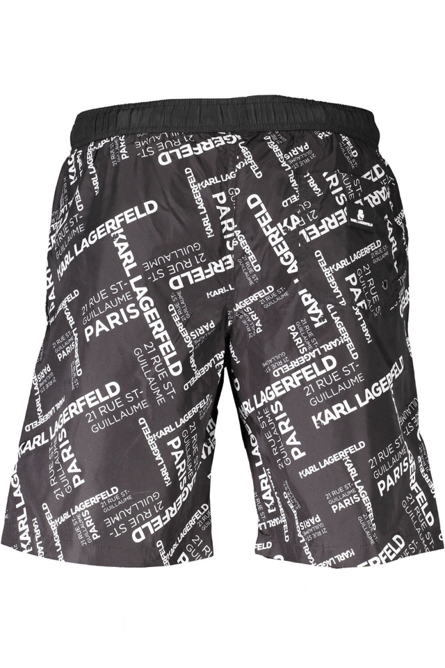 1775KARL LAGERFELD BEACHWEAR COSTUME PARTE SOTTO UOMO NERO