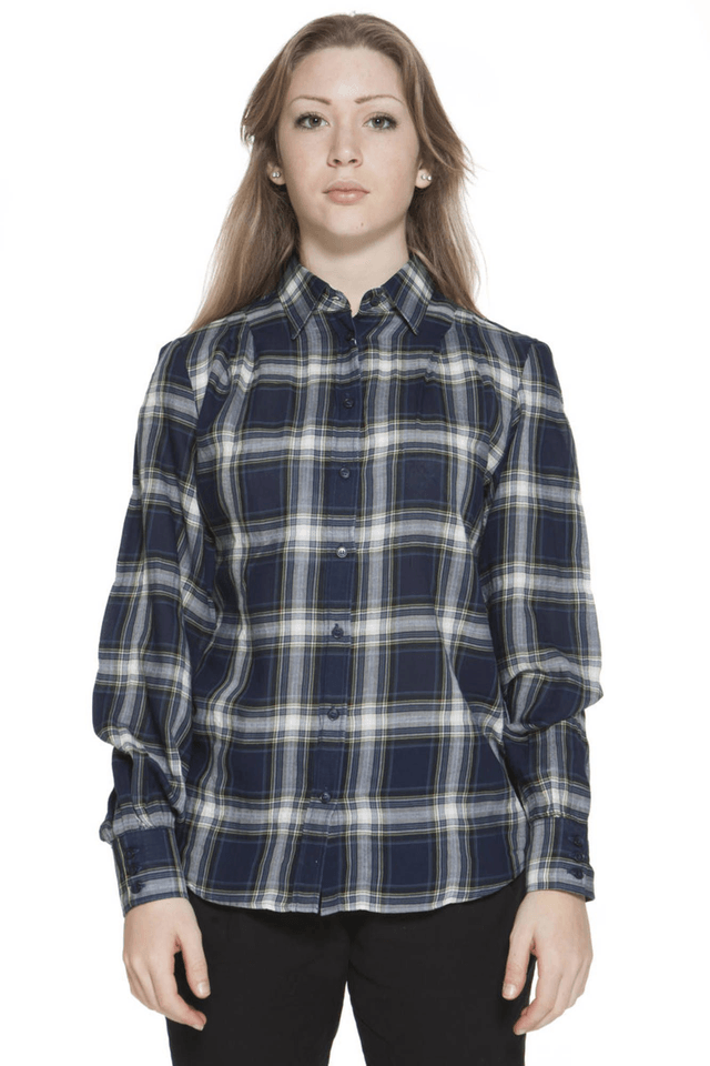 171GANT CAMICIA MANICHE LUNGHE DONNA BLU