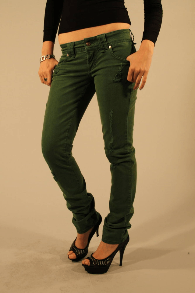 336JOHN GALLIANO JEANS DENIM DONNA VERDE