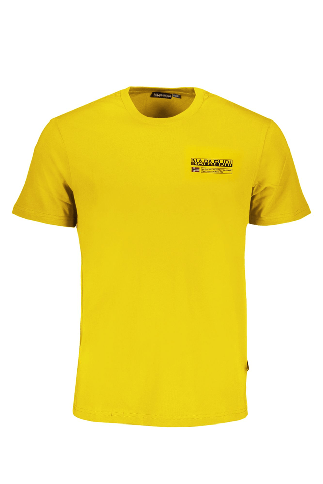 8439NAPAPIJRI T-SHIRT MANICHE CORTE UOMO GIALLO