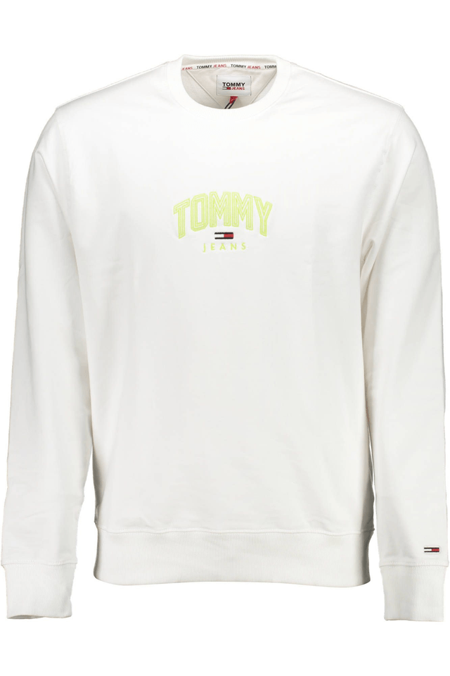 402TOMMY HILFIGER FELPA SENZA ZIP UOMO BIANCO