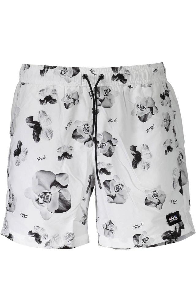 704KARL LAGERFELD BEACHWEAR COSTUME PARTE SOTTO UOMO BIANCO
