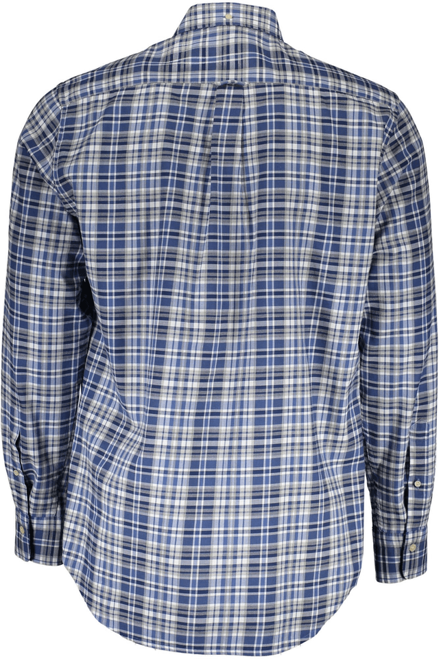 217GANT CAMICIA MANICHE LUNGHE UOMO BLU