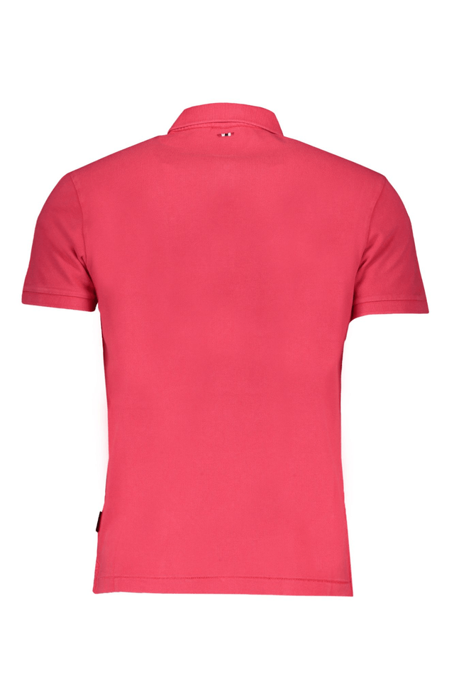 8435NAPAPIJRI POLO MANICHE CORTE UOMO ROSA