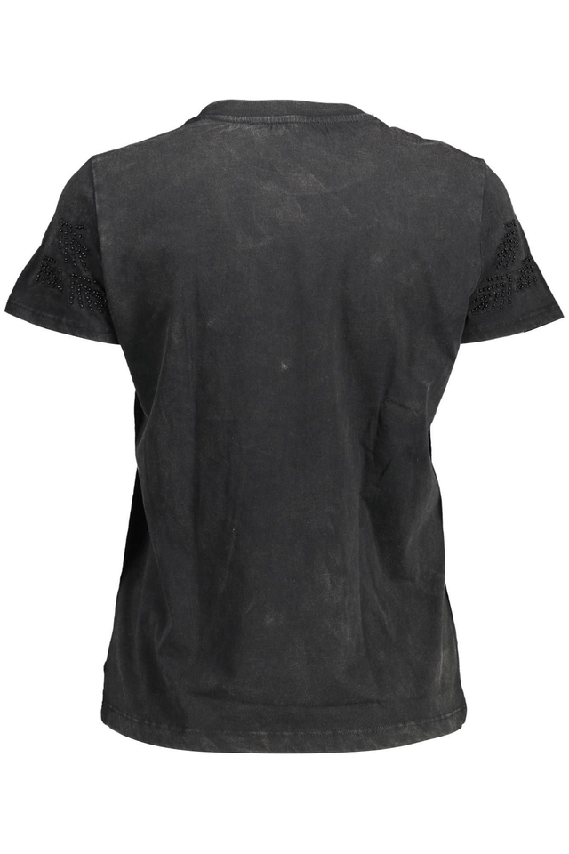 1525DESIGUAL T-SHIRT MANICHE CORTE DONNA NERO