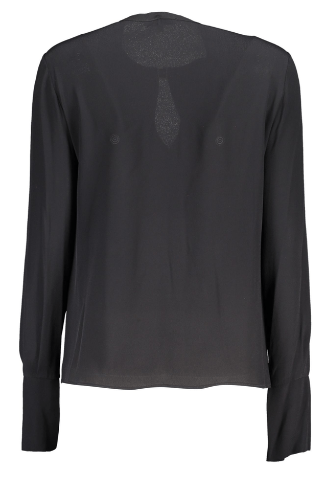 5968PATRIZIA PEPE CAMICIA MANICHE LUNGHE DONNA NERO