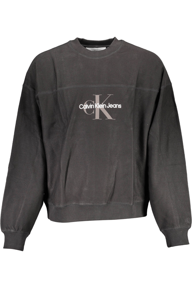 2586CALVIN KLEIN FELPA SENZA ZIP UOMO NERO