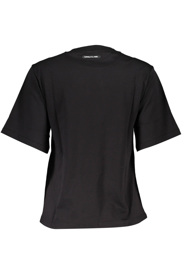 4095CAVALLI CLASS T-SHIRT MANICHE CORTE DONNA NERO