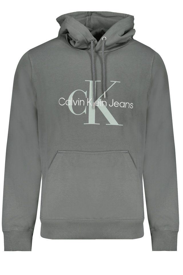 9803CALVIN KLEIN FELPA SENZA ZIP UOMO VERDE