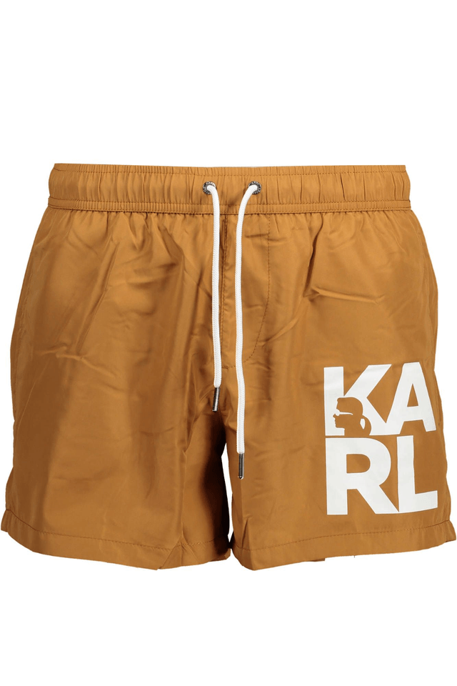 1899KARL LAGERFELD BEACHWEAR COSTUME PARTE SOTTO UOMO MARRONE
