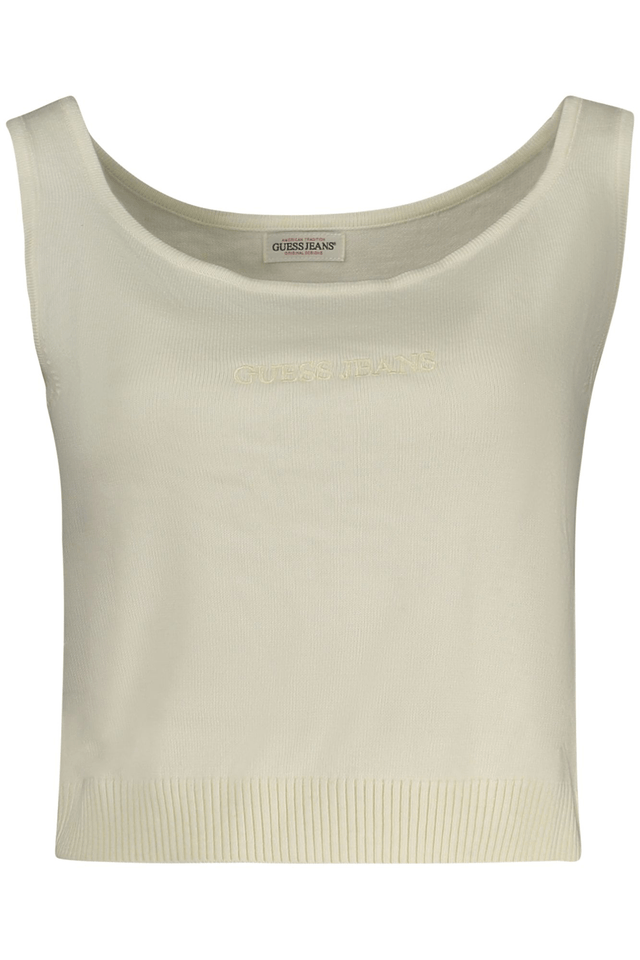 10652GUESS JEANS TOP DONNA BIANCO