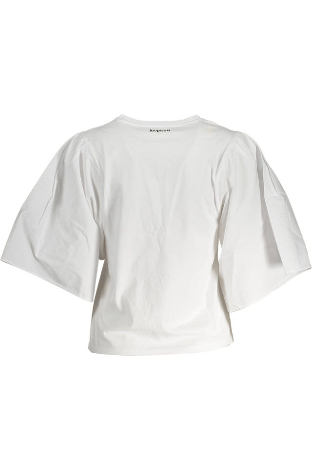 3388DESIGUAL T-SHIRT MANICHE CORTE DONNA BIANCO