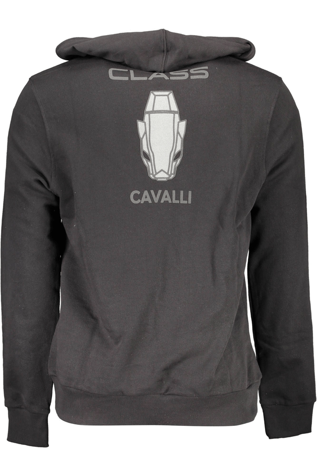 CAVALLI CLASS FELPA SENZA ZIP UOMO NERO