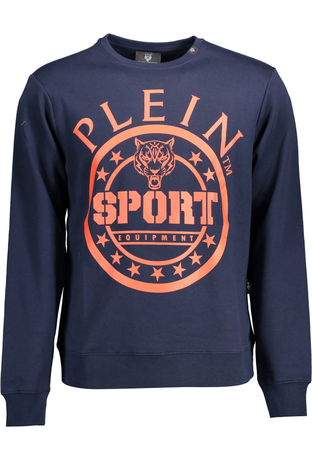 1473PLEIN SPORT FELPA SENZA ZIP UOMO BLU