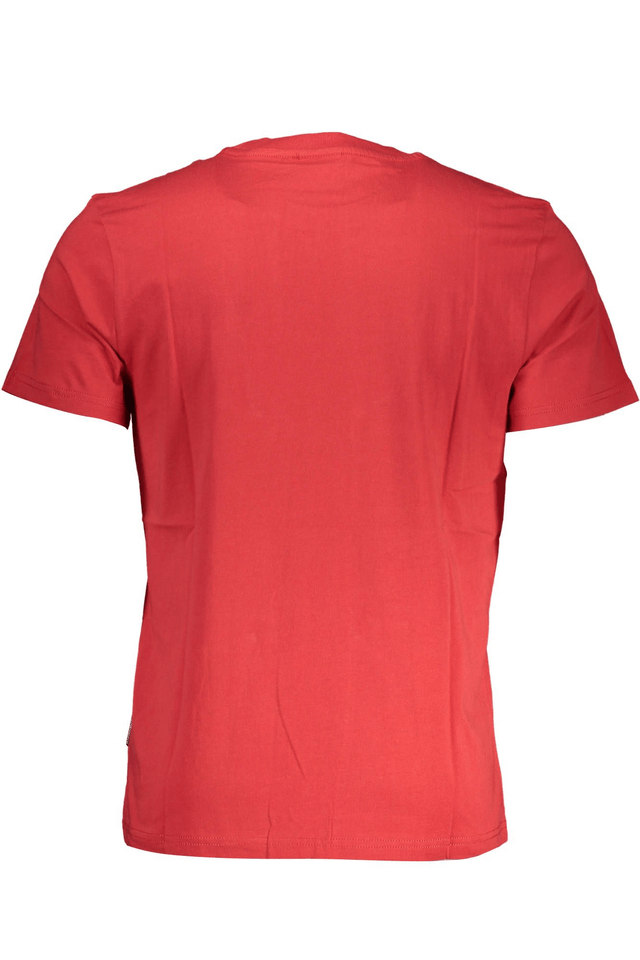 3444NAPAPIJRI T-SHIRT MANICHE CORTE UOMO ROSSO