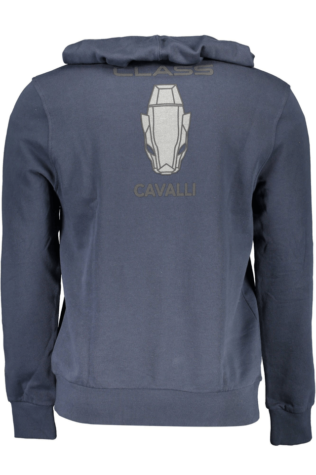1383CAVALLI CLASS FELPA SENZA ZIP UOMO BLU