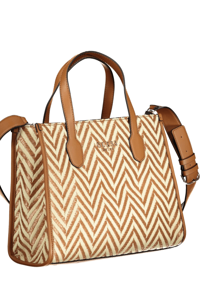8918GUESS JEANS BORSA DONNA MARRONE