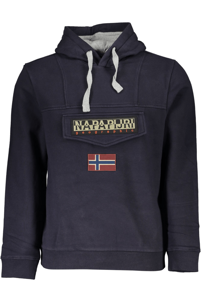 5774NAPAPIJRI FELPA SENZA ZIP UOMO BLU